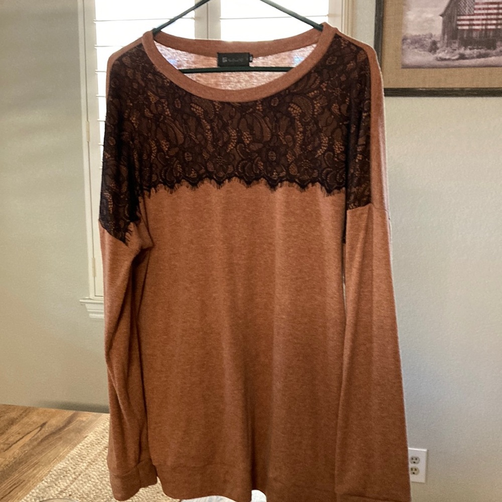 Lace sweater